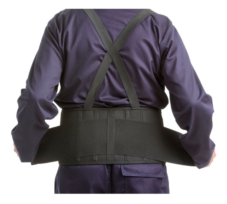 FAJA LUMBAR ELÁSTICA CON VELCRO Y TIRANTES