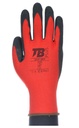 GUANTES DE POLIESTER ROJO SIN COSTURA