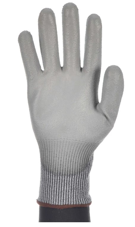 GUANTES DE FIBRA HPPE GRIS SIN COSTURA