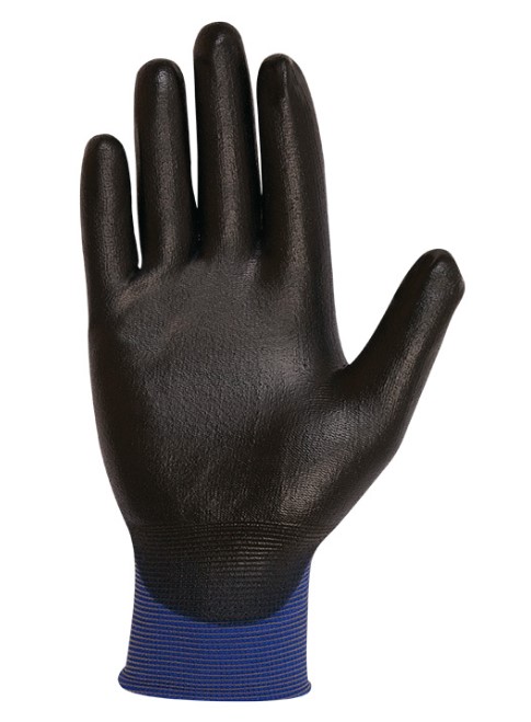 GUANTE NYLON AZUL/NEGRO NL00