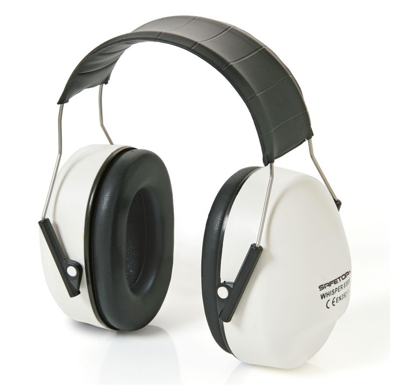 PROTECTOR AUDITIVO WHISPER BLANCO ARO METAL SNR 28Db