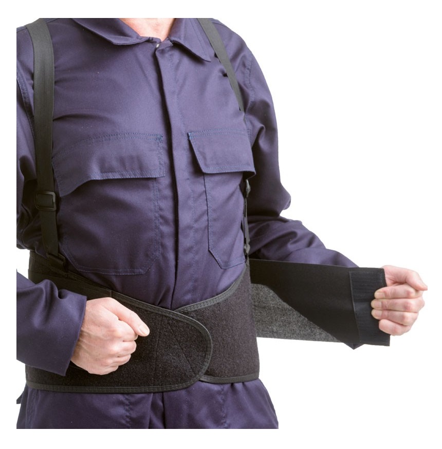 FAJA LUMBAR ELÁSTICA CON VELCRO Y TIRANTES