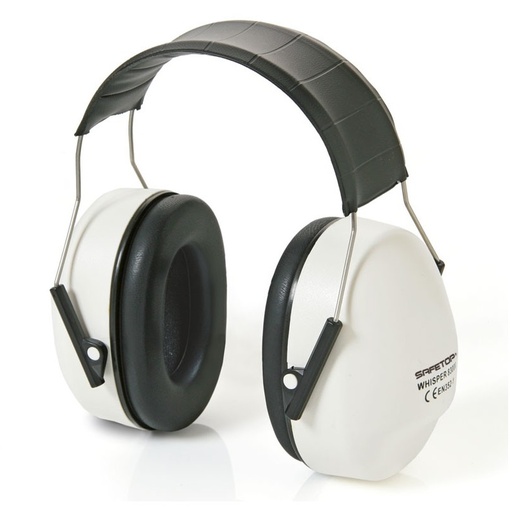 [83000] PROTECTOR AUDITIVO WHISPER BLANCO ARO METAL SNR 28Db