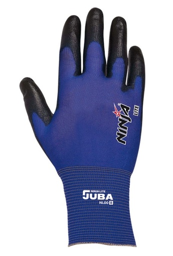 GUANTES NYLON AZUL/NEGRO NL00