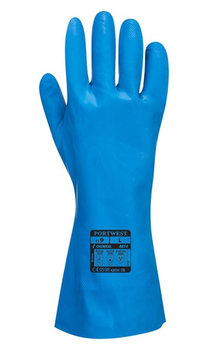 GUANTES DE NITRILO PARA ALIMENTACION AZUL